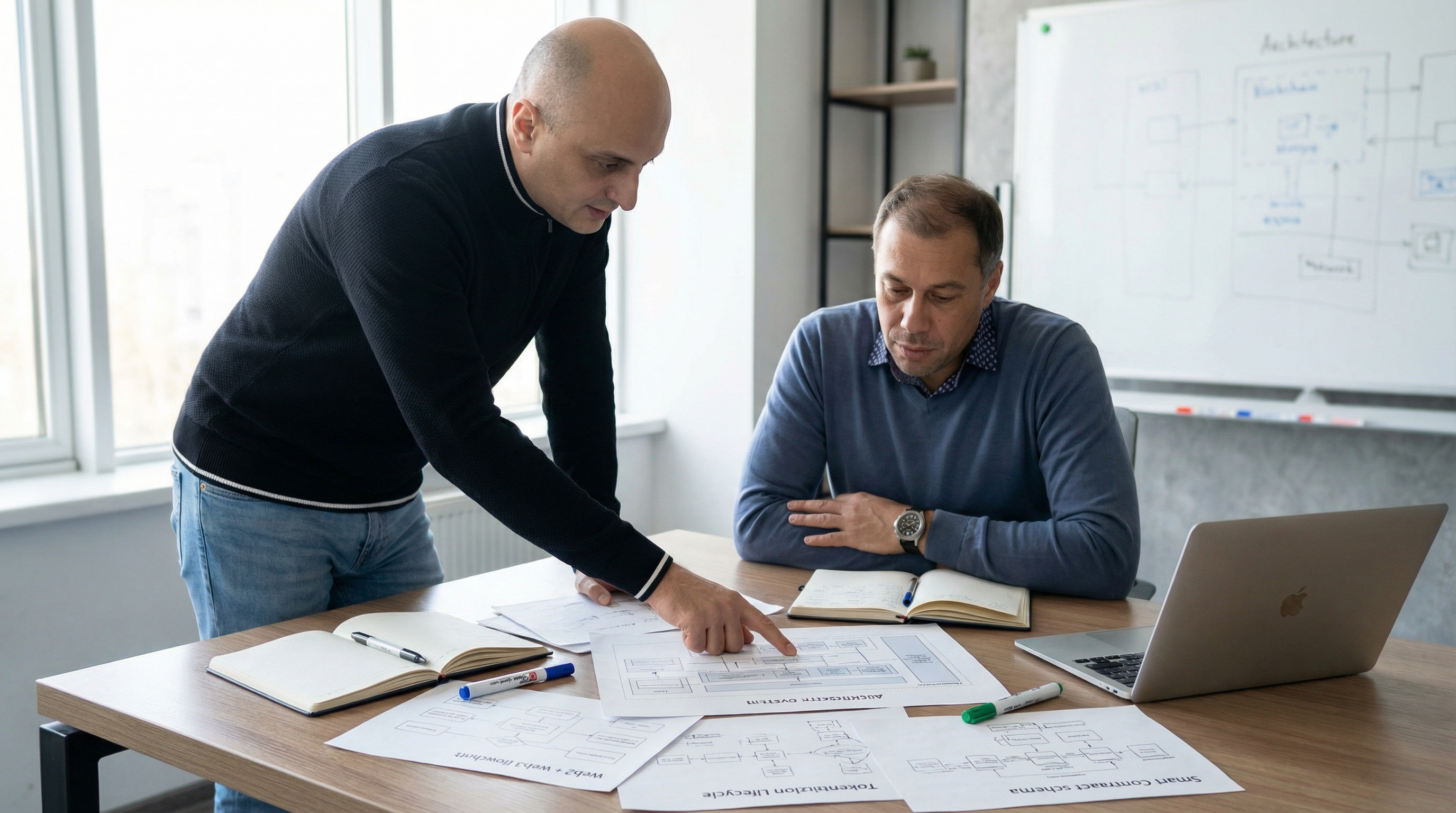 Team strategy session at Quanta IT